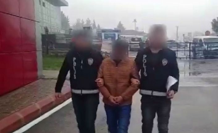 Yankesici önce kameraya ardından polise yakalandı