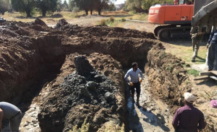 Aksaray’da köylerin yerüstü sulama tesisi tamamlanıyor