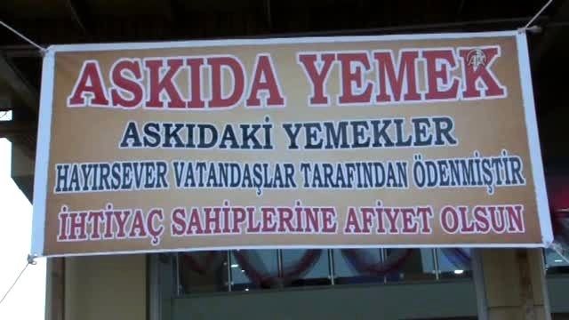 Askıda yemek uygulaması yüzleri güldürdü