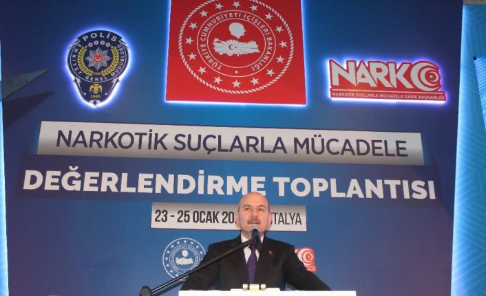 Bakan Soylu: "Uyuşturucudan 25 bin 619 kişi tutuklandı"