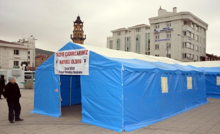 Belediye’den taziye çadırı hizmeti