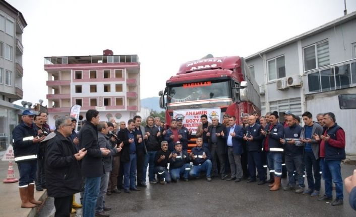 Bozyazı’dan Elazığ’a yardım tırı