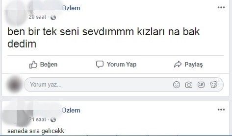 Cinayet zanlısı kadından "Sana da sıra gelecek" paylaşımı