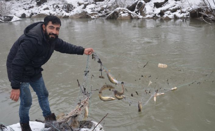 Eksi 18 derecede balık tutuyorlar