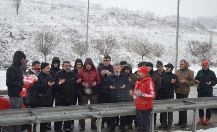 Havza’da kazanın olduğu yerde anma