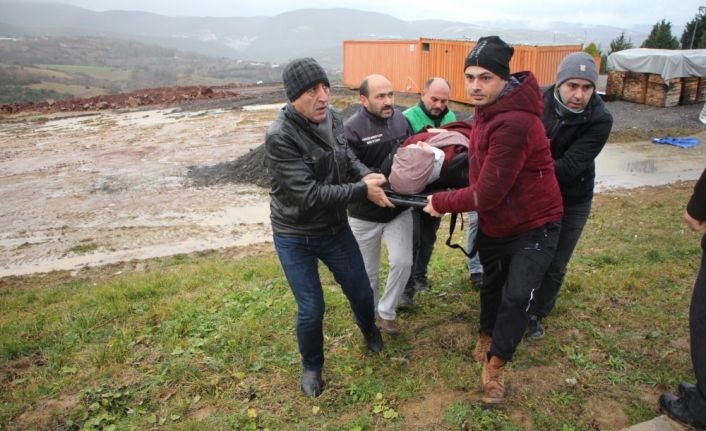 İzmit’te kontrolden çıkan otomobil şarampole devrildi: 1 yaralı