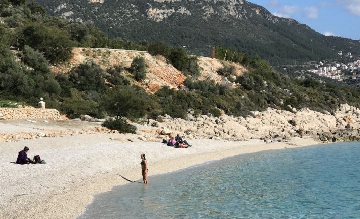 Kaş’ta ocak ayında deniz keyfi