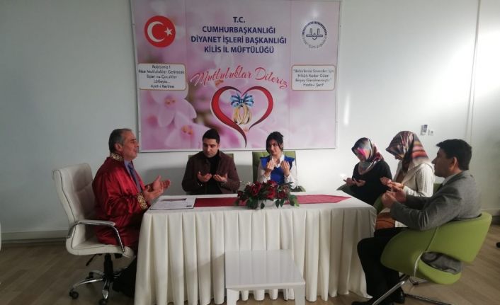 Kilis Müftülüğünde ilk resmi nikah kıyıldı