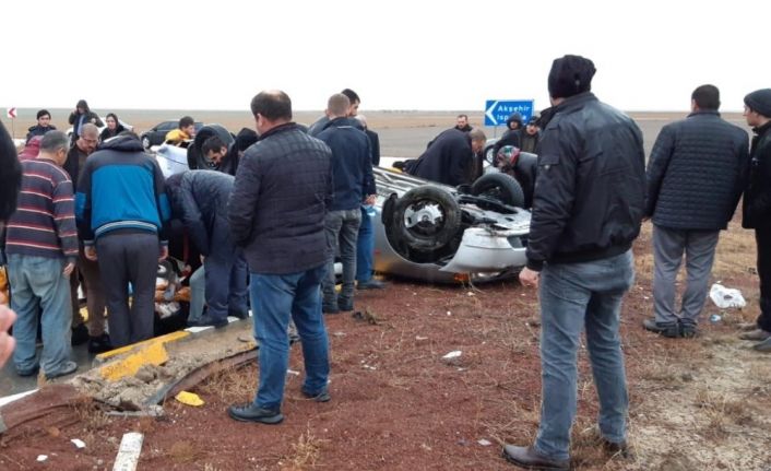 Konya’da trafik kazası: 1 ölü, 8 yaralı