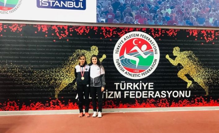 Kozluklu atletten iki altın madalya