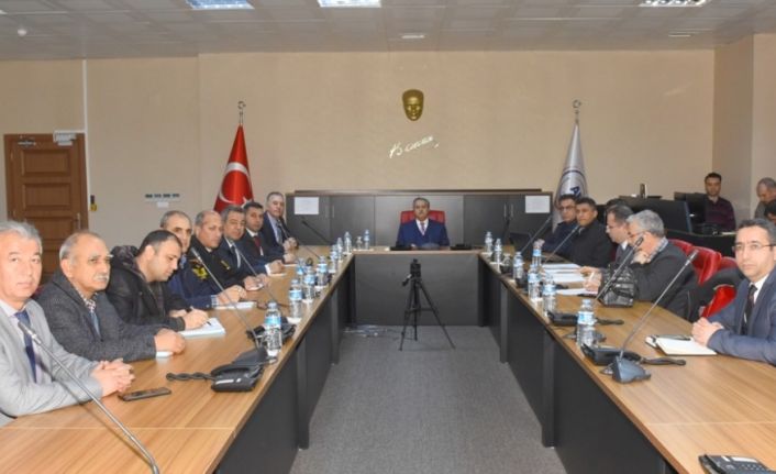 Mersin’de İl Afet ve Acil Durum Yönetim Merkezi toplandı