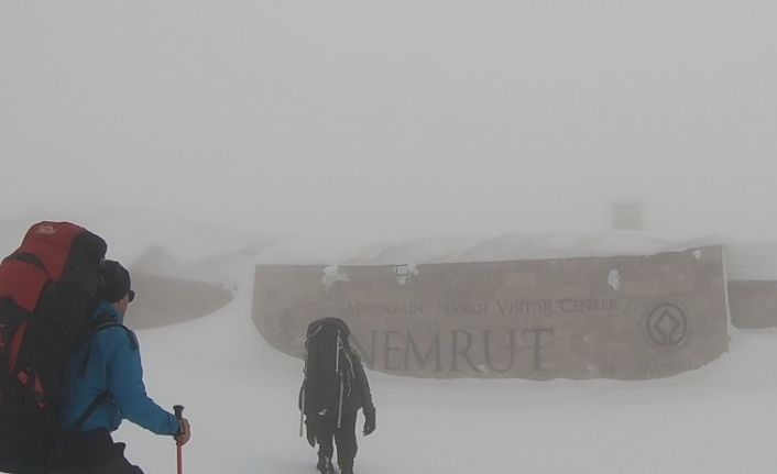 Nemrut Dağı’nda dağcılara tipi engeli