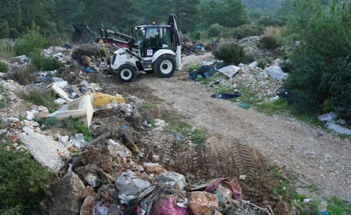 Ormanda çıkan 65 ton çöp görenleri şok etti