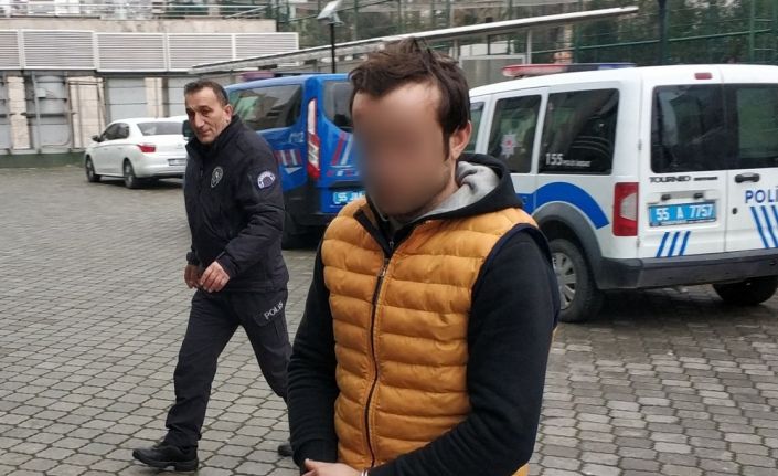 Oto servisinden hırsızlık yapan şahıs yakalandı