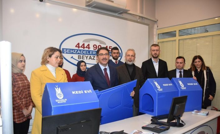 Şehzadeler Belediyesi’nden canlar için kedi evi