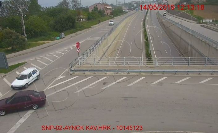 Sinop’taki trafik kazaları kamerada