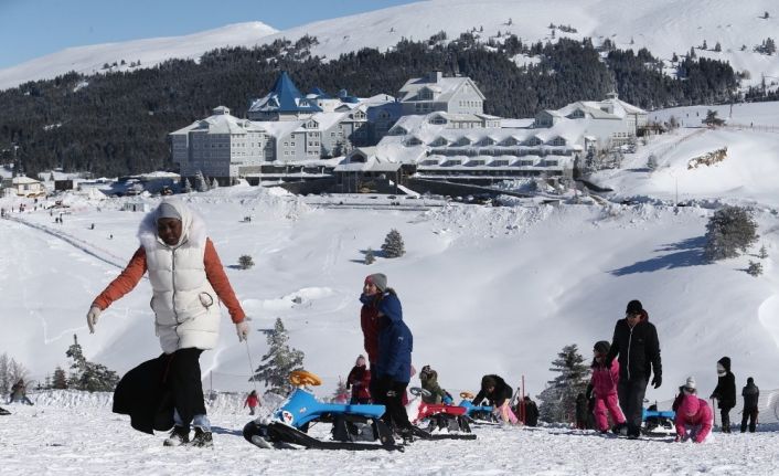 Uludağ’a yağan kar sezon sonuna kadar yetecek