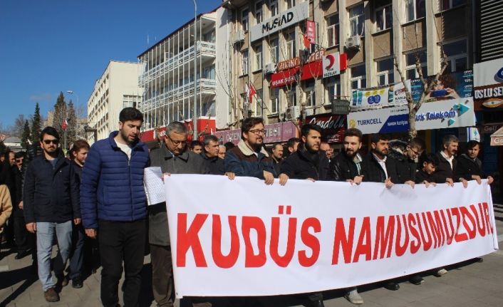 Uşak’tan Kudüs için destek tekbirleri yükseldi