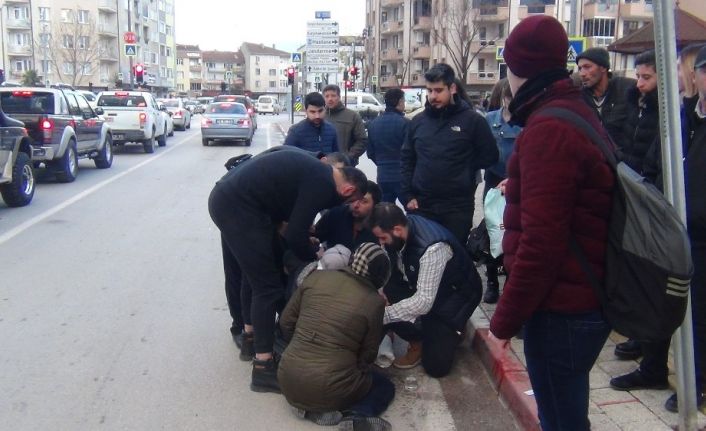 Vicdansız sürücü çarptı kaçtı