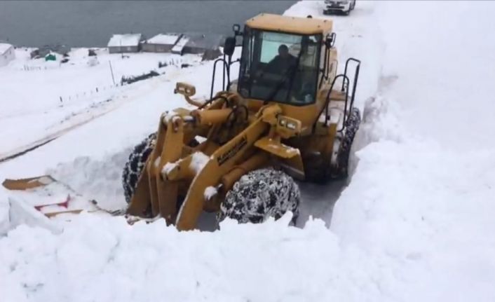 Bingöl’de köy yoluna çığ düştü