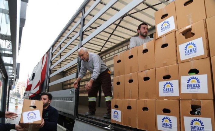 Elazığ yardım tırı Gebze’den dualarla uğurlandı