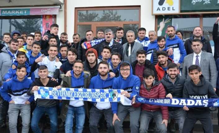 Erzurumspor taraftarı Aşkale Belediyesi’ni ziyaret etti