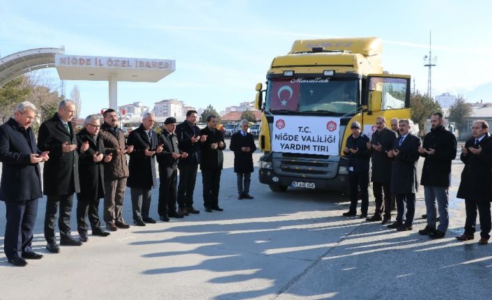 Niğde Valiliğinden Elazığ’a yardım tırı