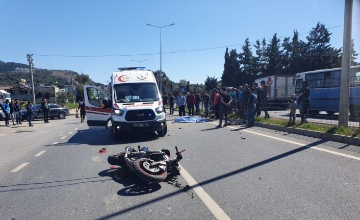 Alanya’da motosikletin çarptığı bisikletli öldü