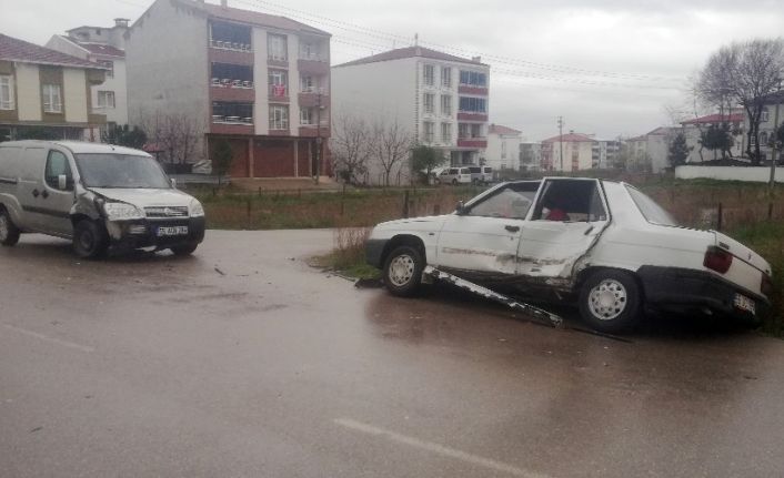 Bafra’da trafik kazası: 1 yaralı