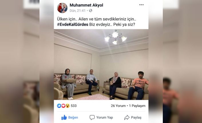 Başkan Akyol’dan “Evde kal Gördes” çağrısı