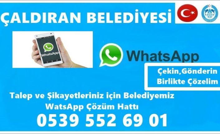 Çaldıran Belediyesinden korona virüsü salgınına karşı ‘WhatsApp’ hattı kuruldu