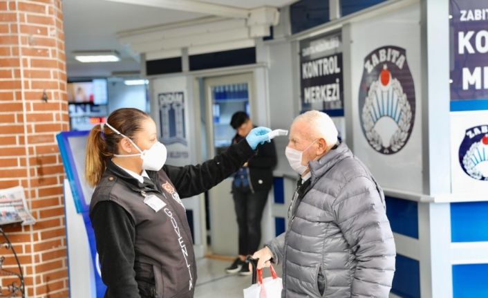 Didim Belediyesi’ne girişlerde ateş ölçüm uygulaması başlatıldı