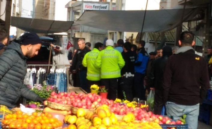 Muratlı’da pazarcı kavgası