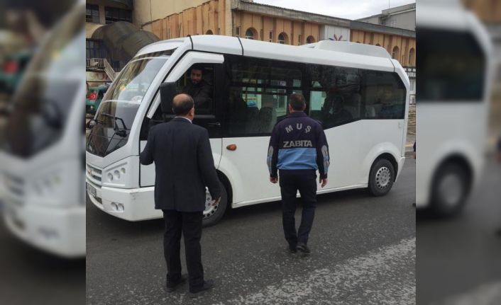 Muş’ta toplu taşıma araçlarında mesafe denetimi