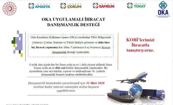 OKA’dan ihracat yapmak isteyen firmalara destek