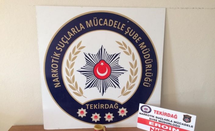 Tekirdağ’da uyuşturucu operasyonu: 2 gözaltı