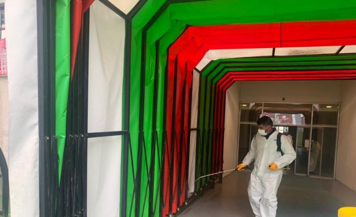 Yeni Diyarbakır Stadyumu dezenfekte edildi