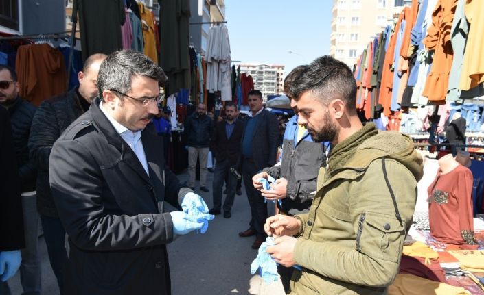 Yıldırım’daki pazar yerlerinde korona virüs tedbiri