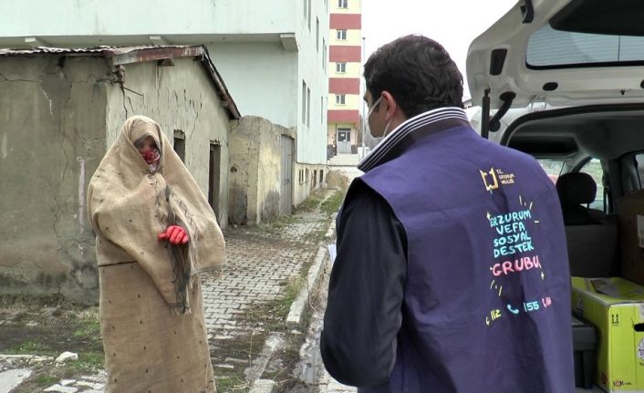 Aziziye’de dar gelirli ailelere gıda desteği