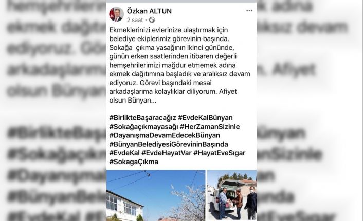 Başkan Altun, "Belediye ekiplerimiz görevinin başında"