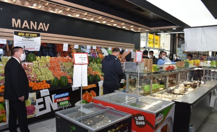 Başkan Beyoğlu marketleri denetledi