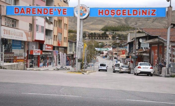 Darende’de sokaklar boş kaldı