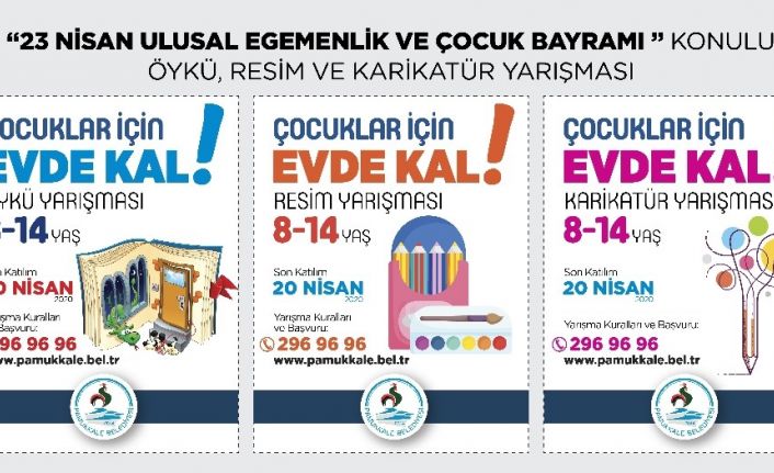 Evde kalan çocuklara özel yarışmalar başlatıldı