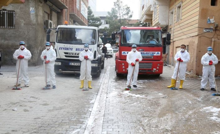 Eyyübiye’de temizlik çalışmaları sürüyor