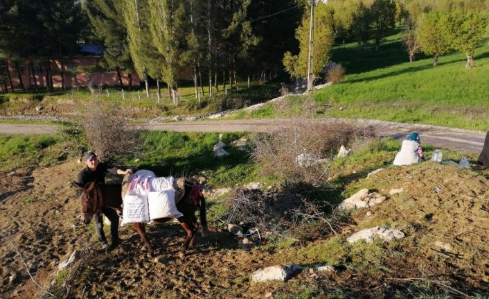 Heyelan köylülerin susuz kalmasına neden oldu