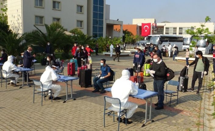 Malezya’dan Aydın’a getirilen 87 Türk’ün sağlık kontrolleri tamamlandı