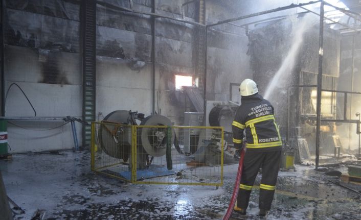 Merzifon’da fabrika yangını korkuttu