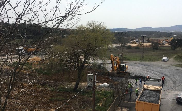 Sancaktepe’deki salgın hastanesinin yapımı devam ediyor