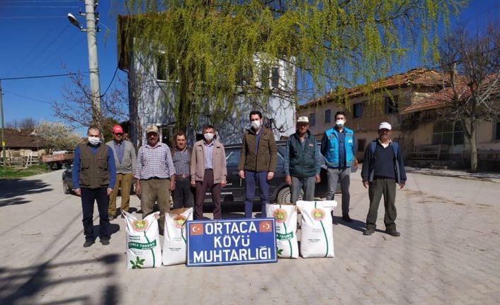 Üreticiye ’’Yonca’’ tohumu dağıtıldı