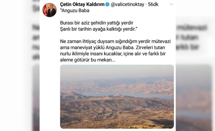 Vali Kaldırım, yazıp seslendirdiği şiiri paylaştı